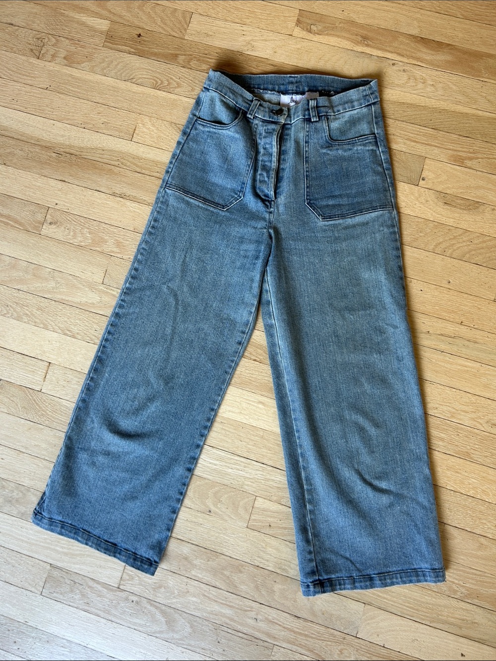 Loup Wide-Leg High-Rise Jeans in Faded Blue